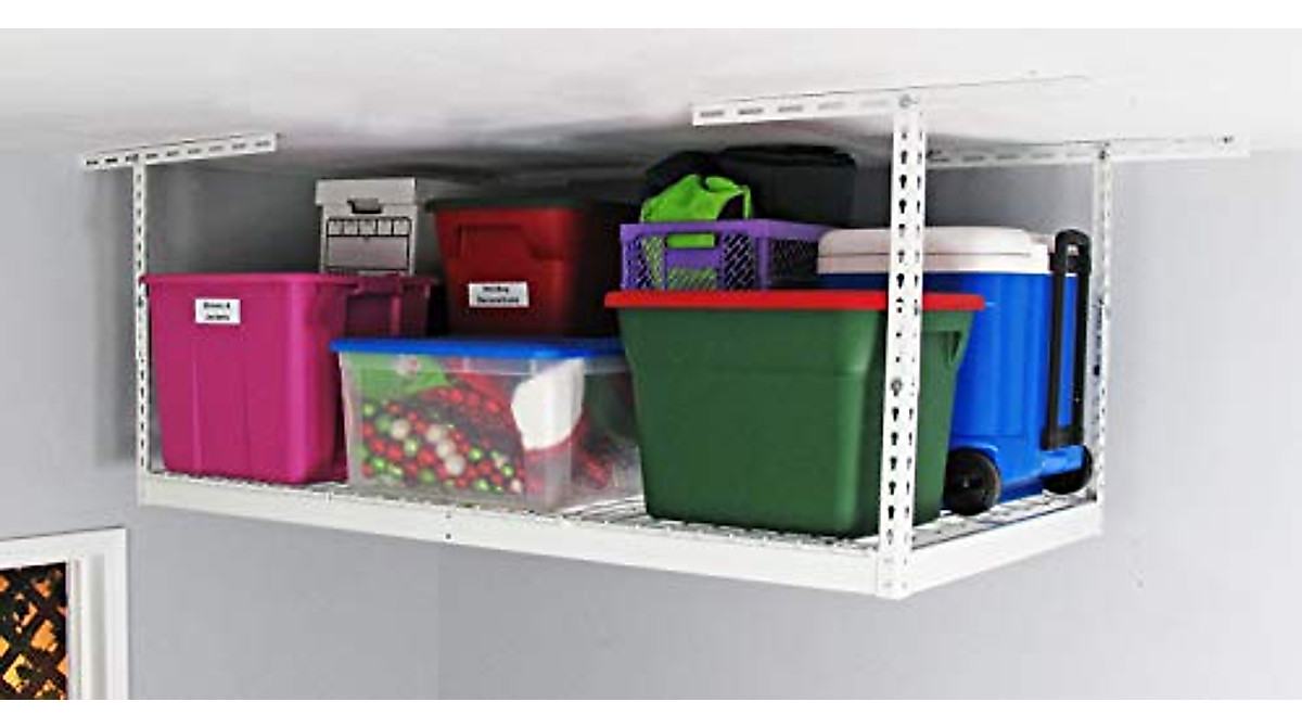 SafeRacks Overhead Garage Storage Rack - Heavy Duty, Adjustable & Space ...
