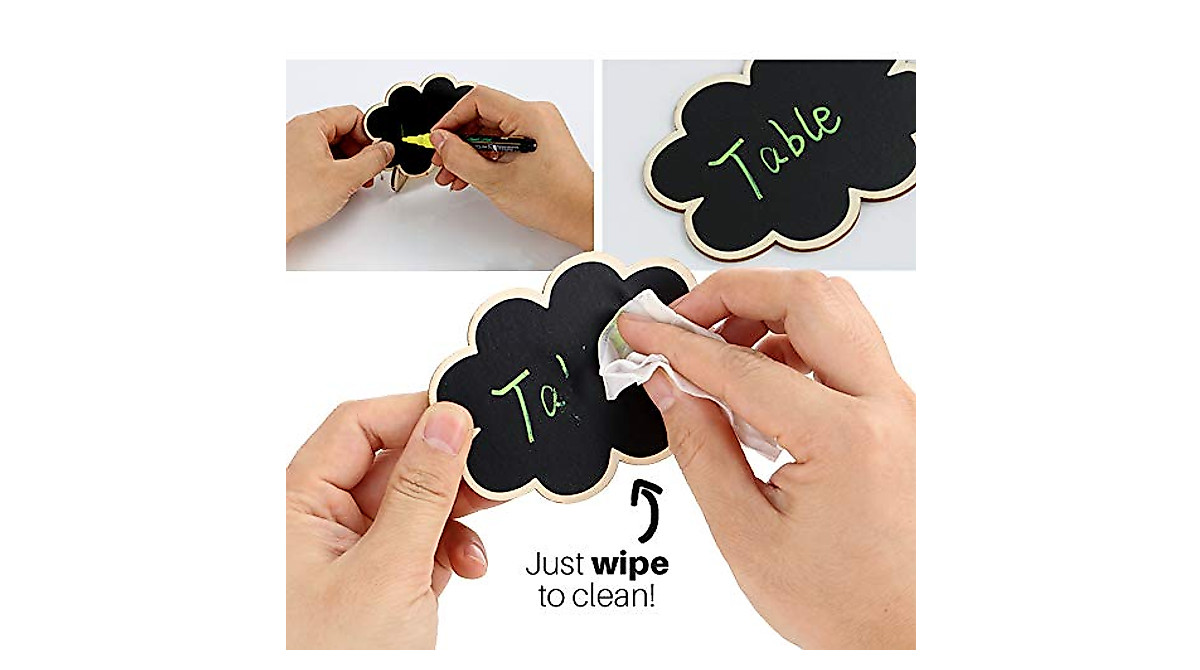 Reusable Mini Chalkboard Signs - 30 Pcs for Every Event