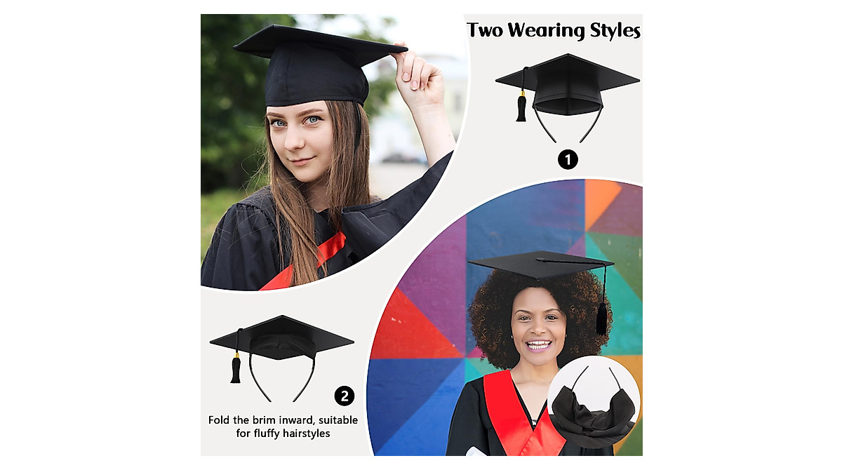 Roacasumy Graduation Cap Headband – Keep Your Style Intact