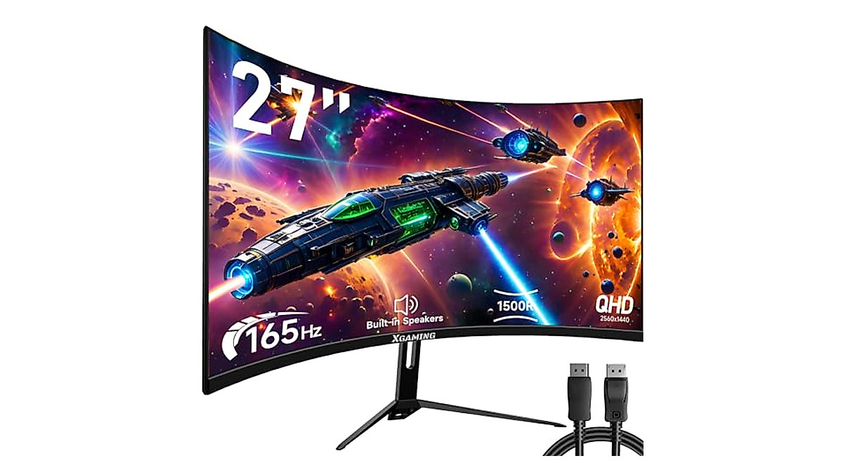 27 Inch Curved QHD 165Hz Gaming Monitor - Buy Now