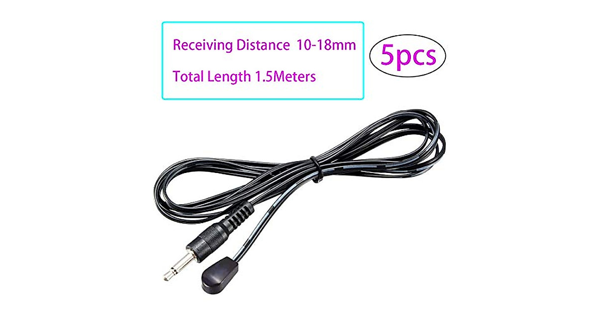 IR Infrared Emitter Extension Cable 1.5m with 45° Emission Angle