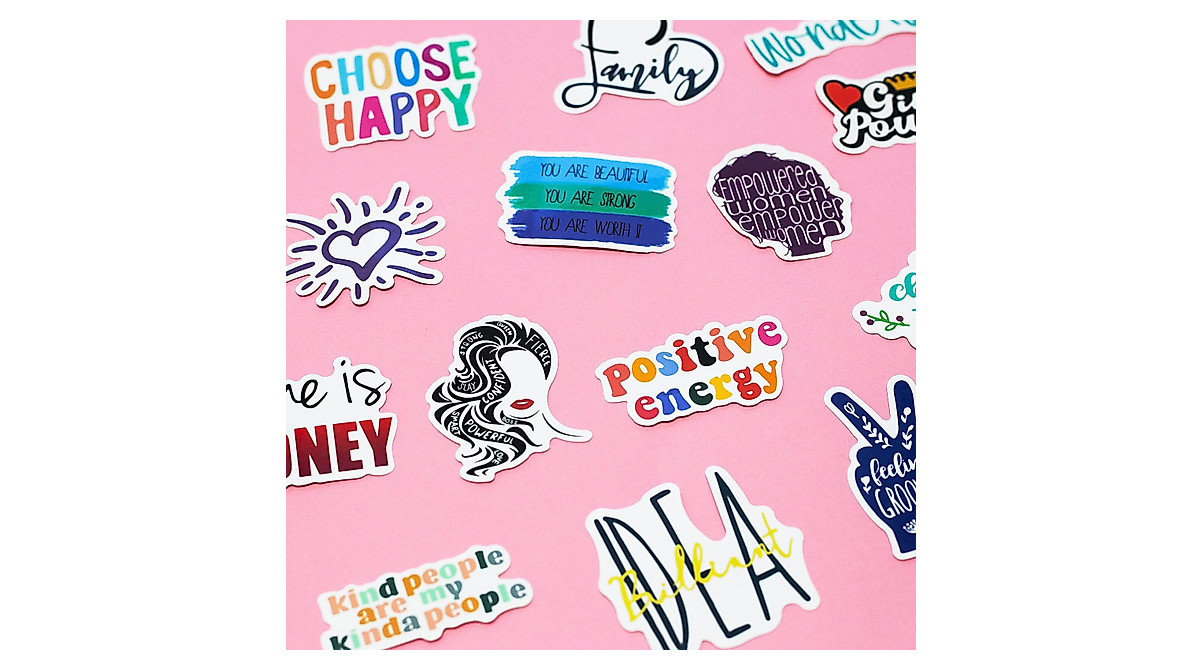 100 PCS Inspirational Quote Stickers for Motivation & Creativity