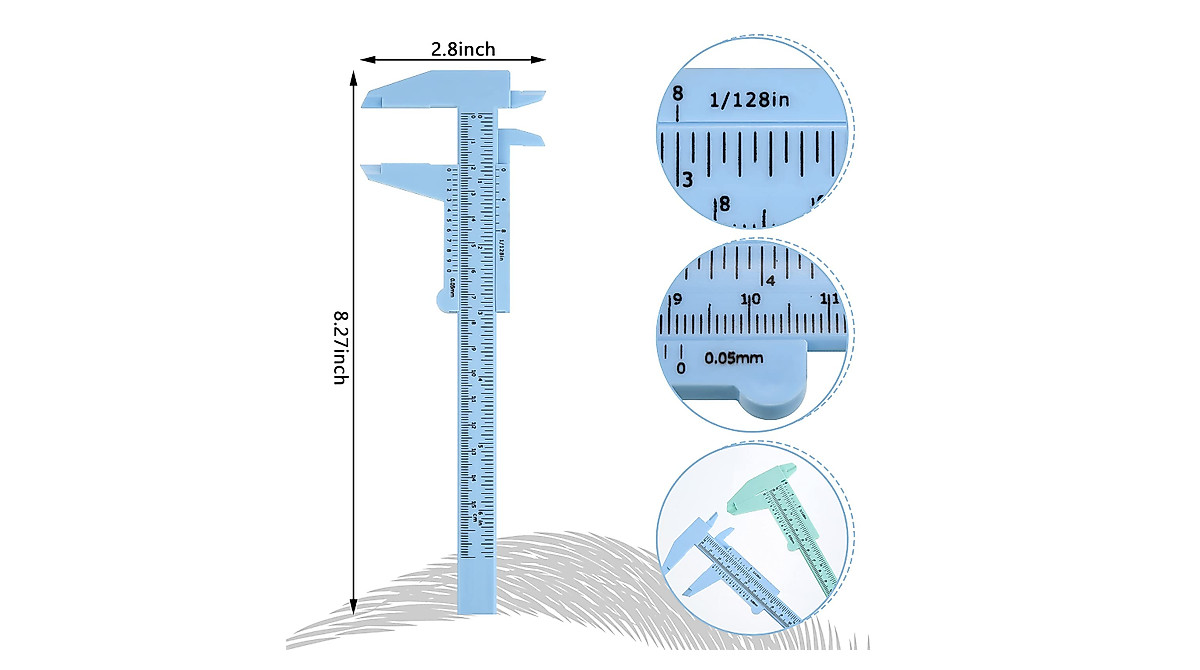 Frienda Eyebrow Measuring Ruler - Precision Tools for Artists