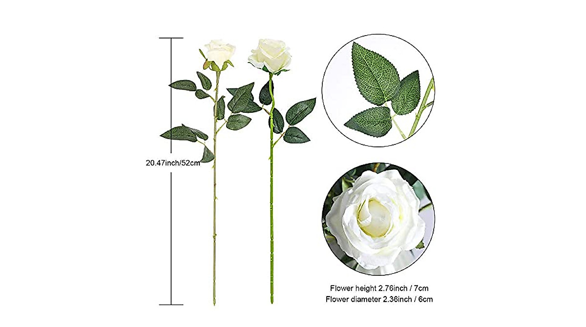 Hawesome Realistic Artificial Roses | Home & Wedding Decor