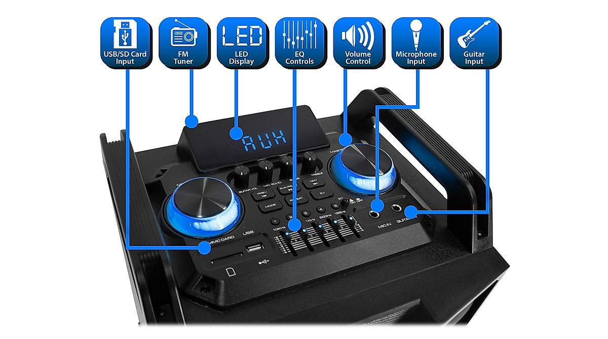 Technical Pro Bluetooth Karaoke Machine & Microphone