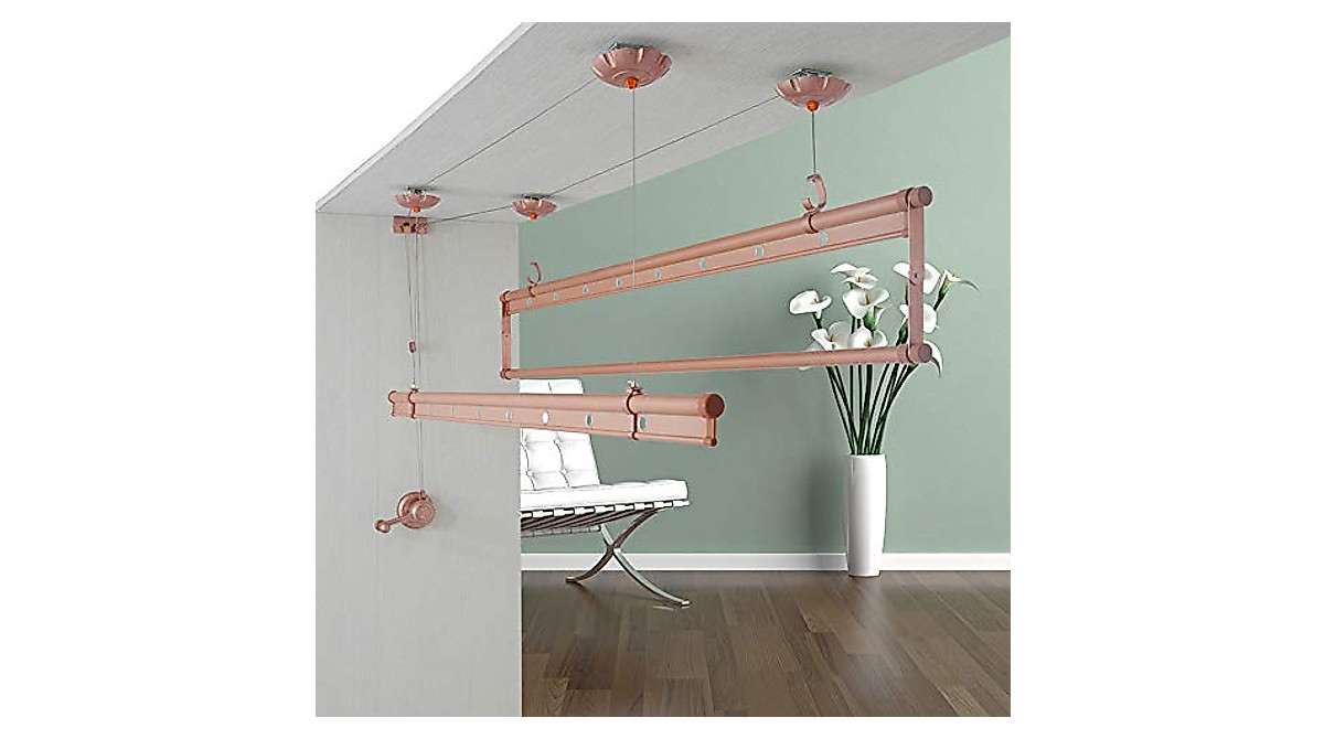 Ceiling Pulley Drying Rack - Space-Saving Laundry Solution