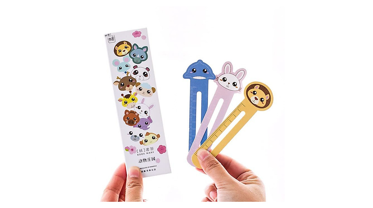 Cute Animal Bookmarks - Fun Ruler Markers for Students & Readers