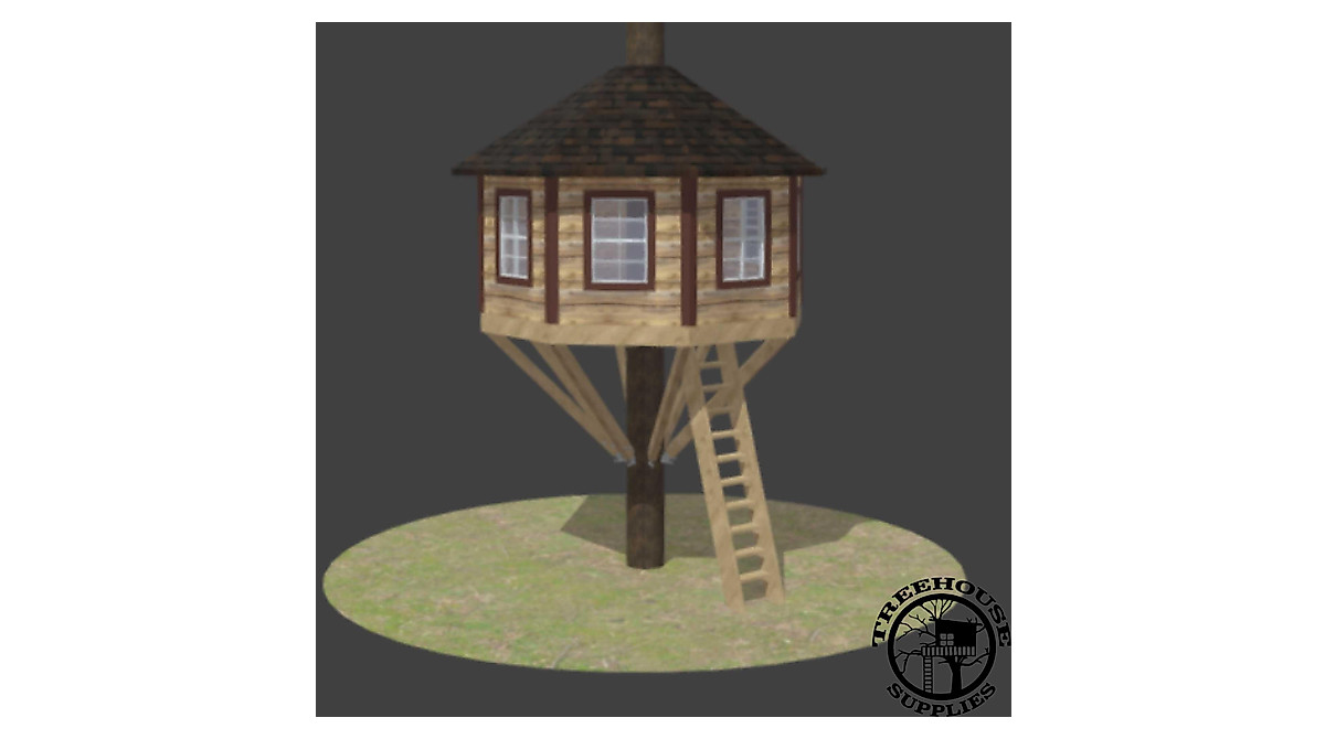 Build Your 16' Octagonal Treehouse Plans | Treehouse Supplies