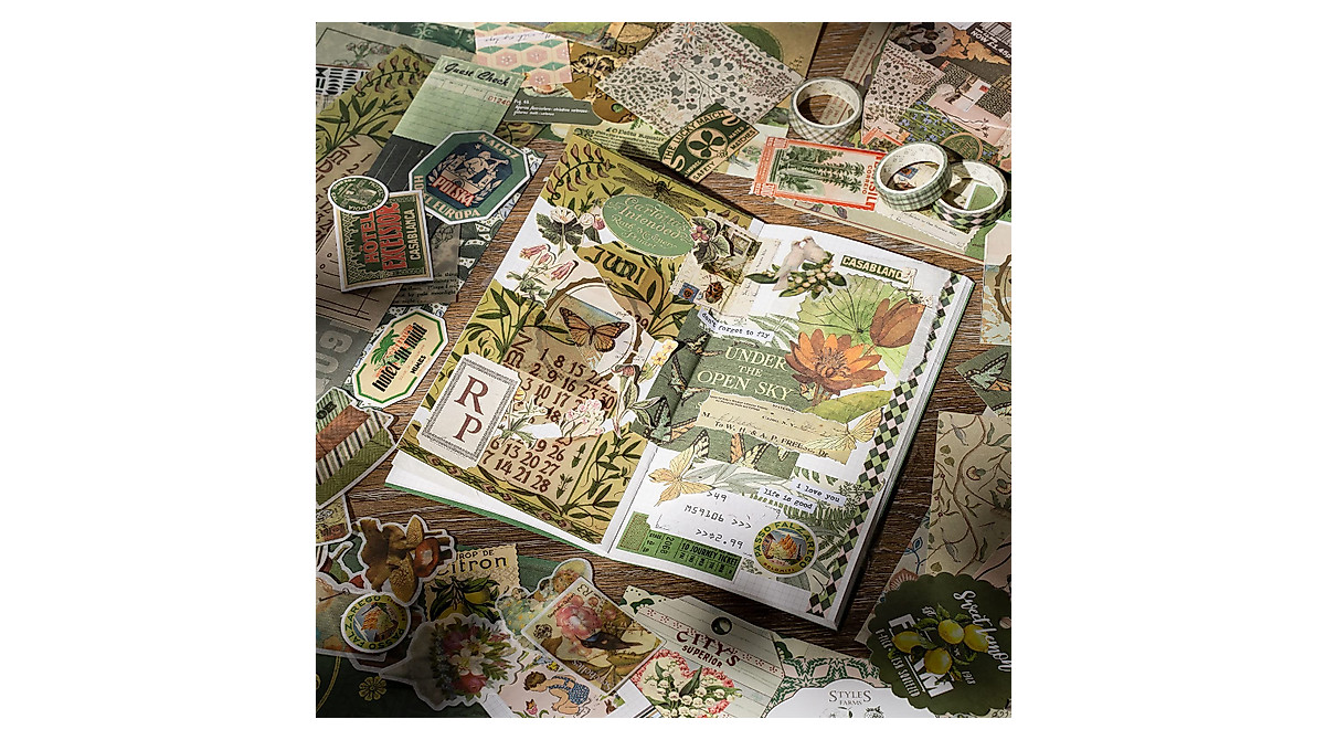 JOYCHOIC Vintage Junk Journal Kit for Aesthetic Scrapbooking