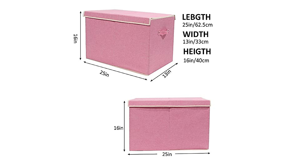 Popoly Large Toy Storage Box - Sturdy Collapsible Organizer