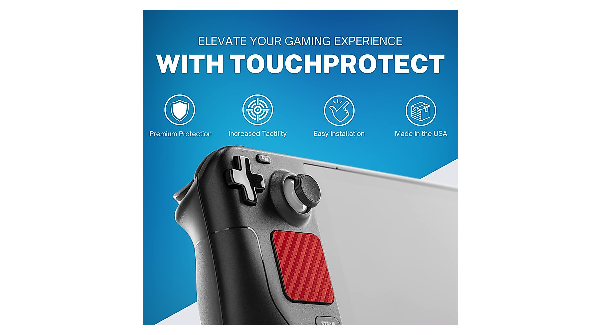 Steam Deck OLED Accessory - TouchProtect Skin for Grip & Protection