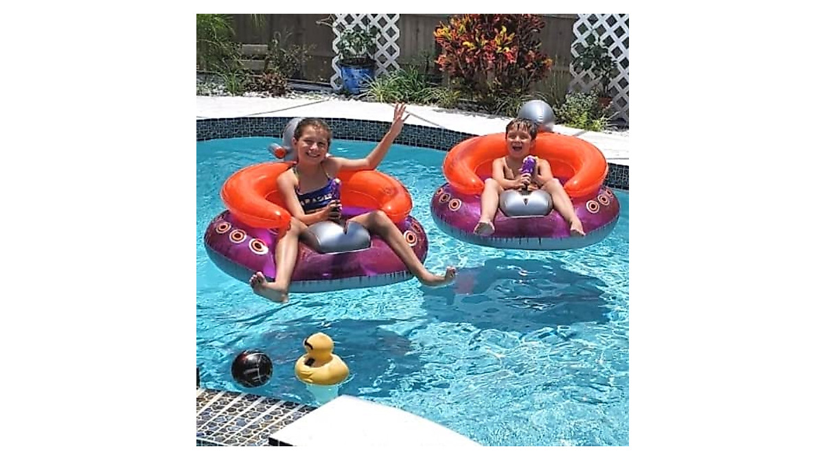 Swimline Inflatable UFO Pool Float – Fun Water Squirter & Lounge