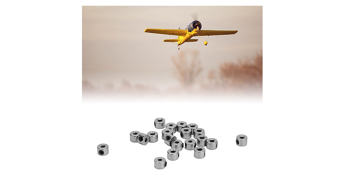 Dilwe Stainless Steel RC Airplane Landing Gear Collar