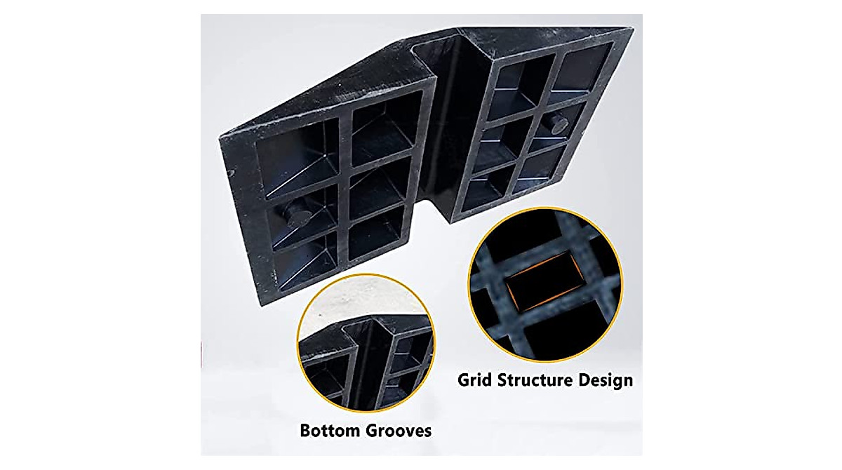 GUENZO Rubber Threshold Ramp for Wheelchairs & Vehicles | Anti-Slip ...
