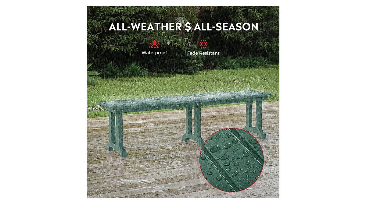 Costaelm Outdoor Weatherproof Bench - Durable & Stylish