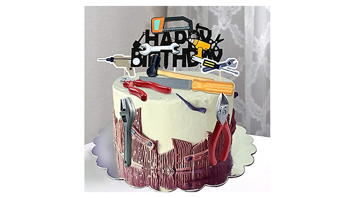 Tools Cake Topper Set - Perfect for Builder and Mechanic Themes