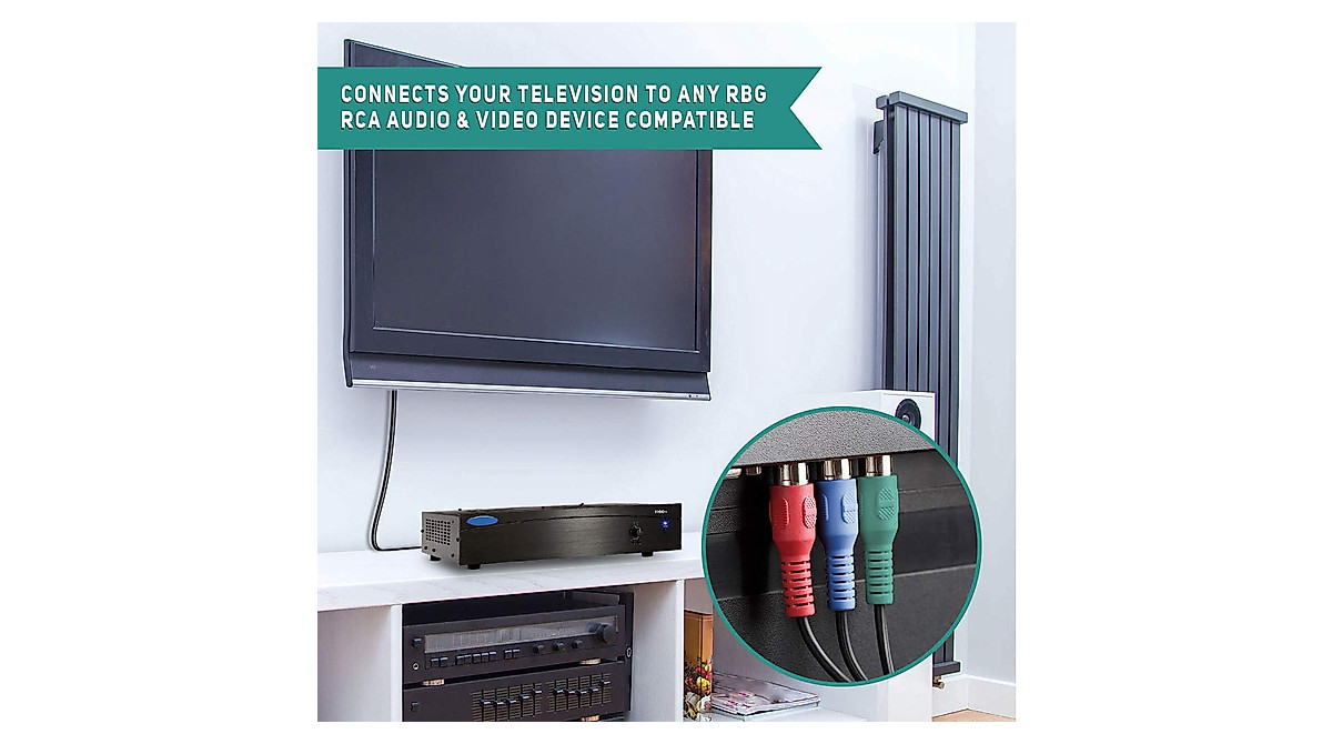 RocketBus RCA Component Cables for HD TV DVD VCR | FullHD 1080i