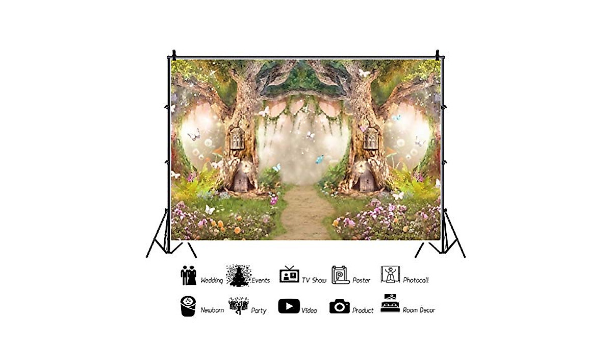 Magic Garden Spring Backdrop for Kids Parties & Photos