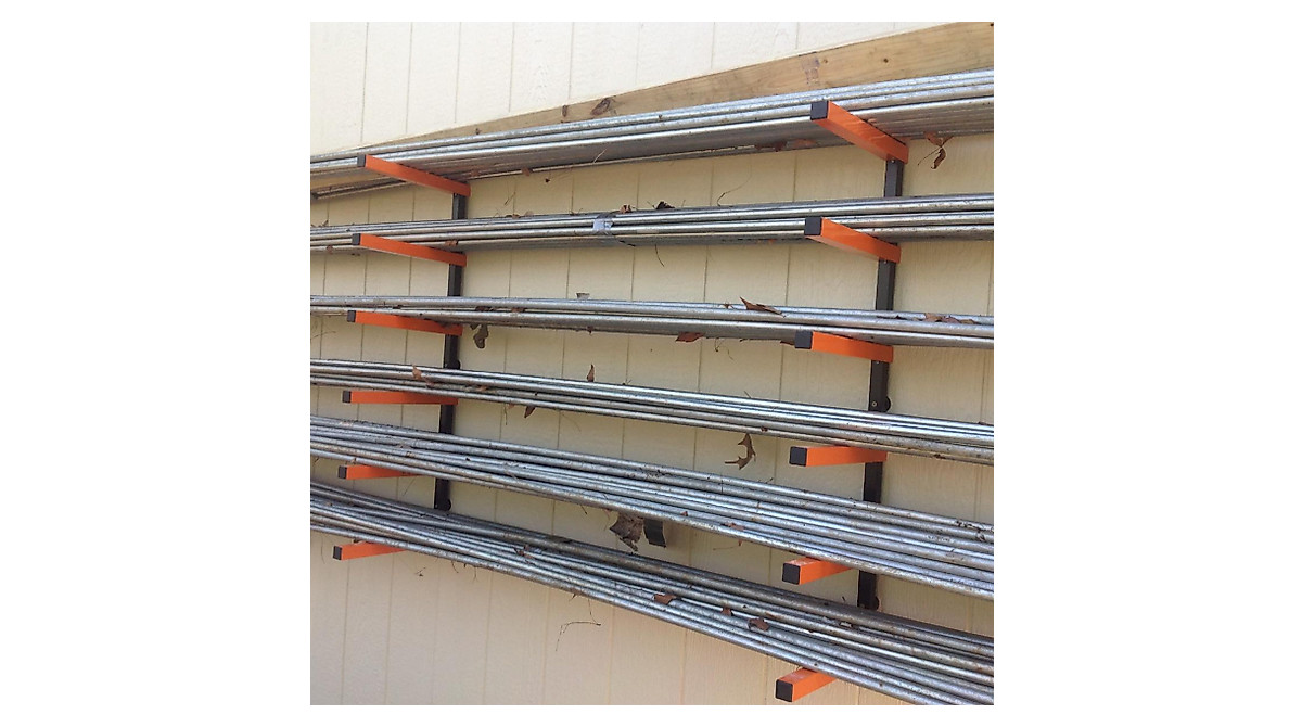 TITAN 6-Level Wall Storage Rack - Heavy-Duty Lumber & Ski Organizer