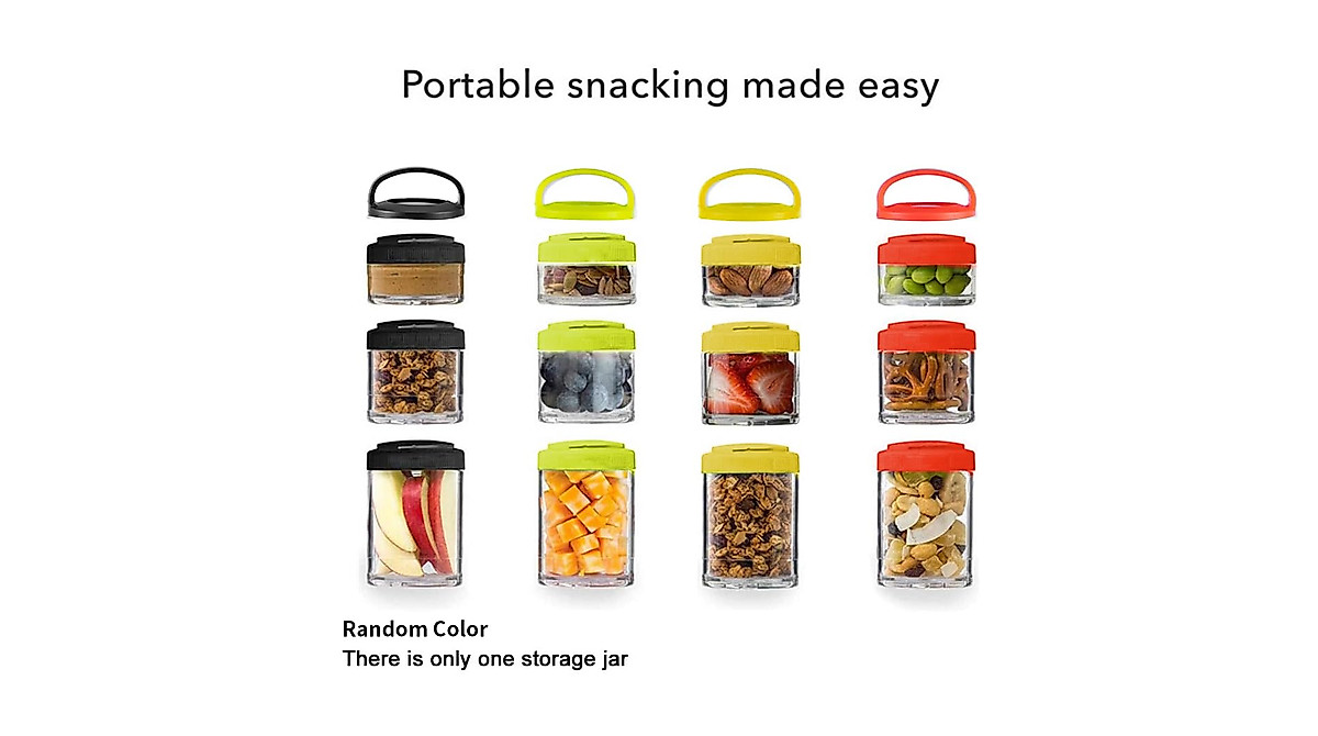 Saycker Stackable Snack Containers with Lock System - Portable Food Storage