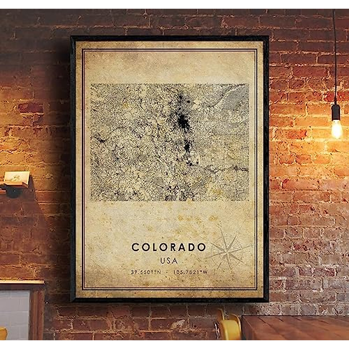 Unique Colorado Map Print - Perfect Vintage Gift