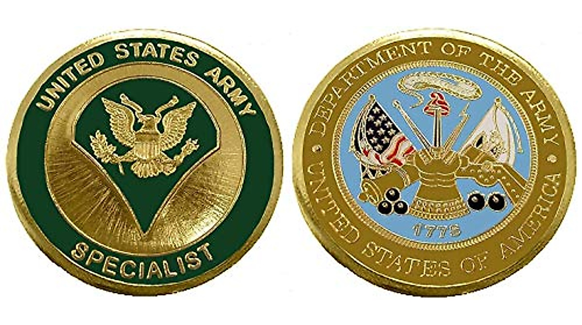 Military Challenge Coin for Army Veterans - Collectible and Gift