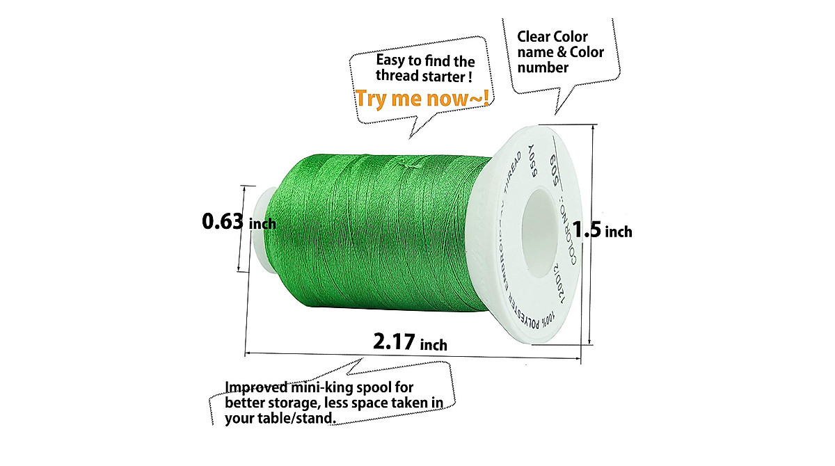 Simthread 120 Madeira Colors Embroidery Thread Kit