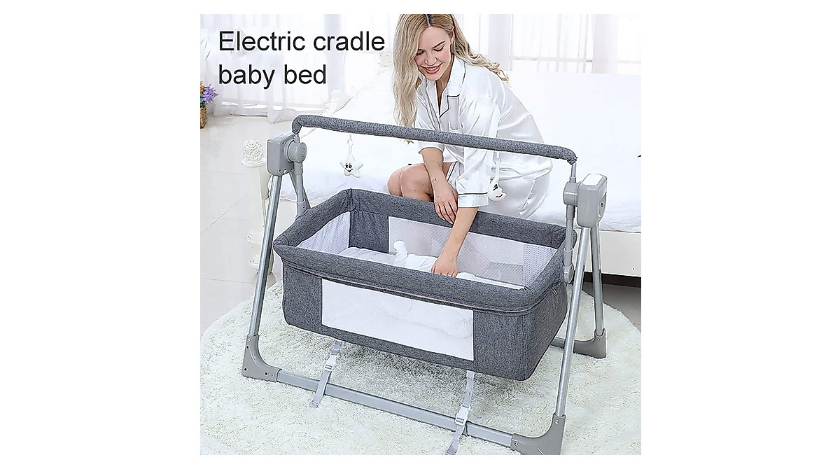 Electric Baby Swing - Safe Rocking Cradle for Infants