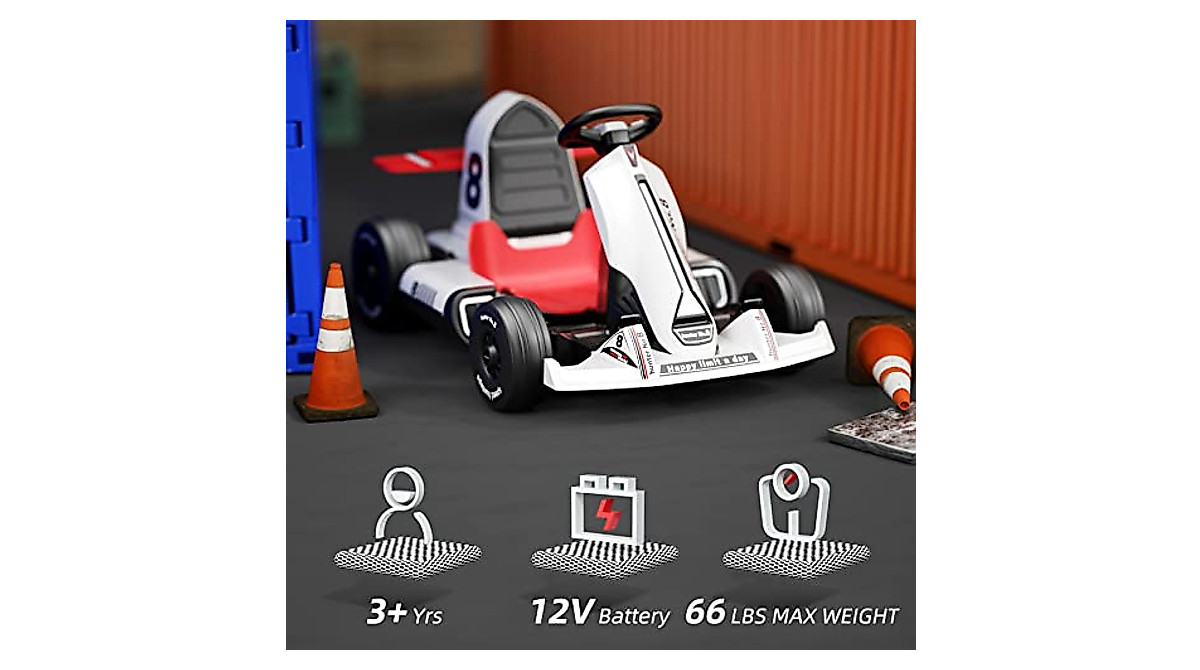 XJD 12V Electric Go Kart for Kids & Adults - Racing & Drifting Fun