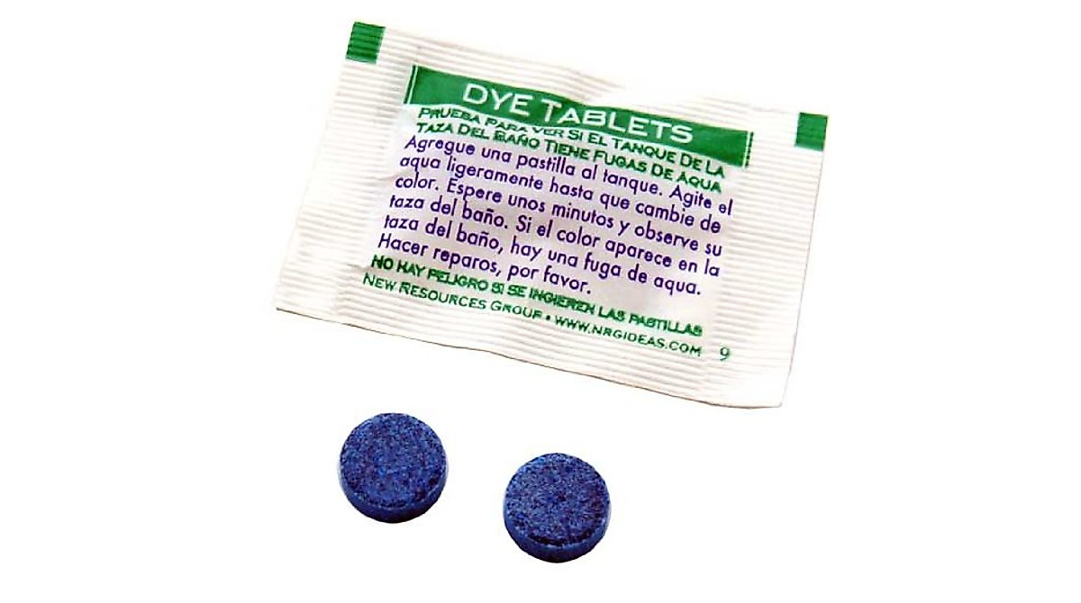 Detect Hidden Toilet Leaks with Easy Blue Dye Tablets