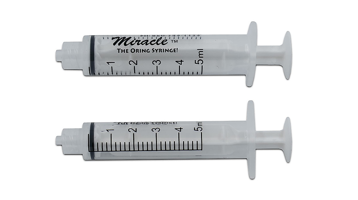Miracle Oring Syringe - 5ml Luer Lock for Pet Care