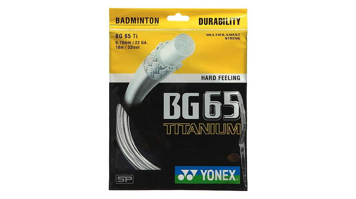 YONEX BG 65Ti Badminton String - High Durability