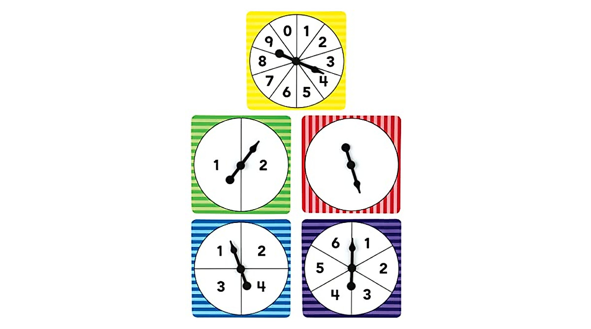 Teacher Created Resources Number Spinners Set of 5