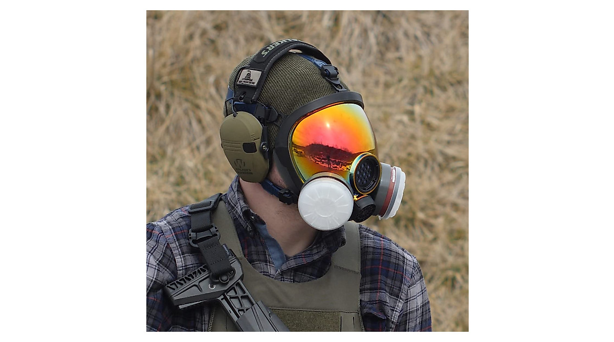 PD-101 Inferno Red Full Face Respirator - Premium Protection