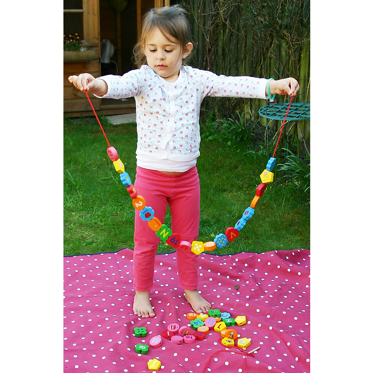 TOWO Wooden Alphabet & Number Blocks – Educational Toy