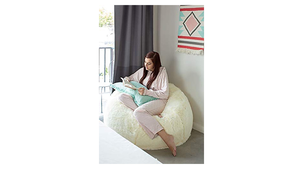 Air Candy Inflatable Faux Fur Chair - Luxury Comfort
