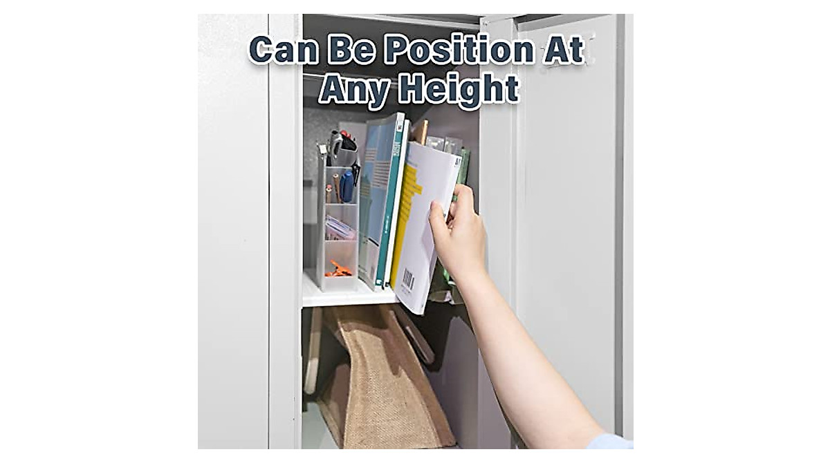 Kadamii Adjustable Locker Shelf for Easy Organization | Fits 12-16 Inches