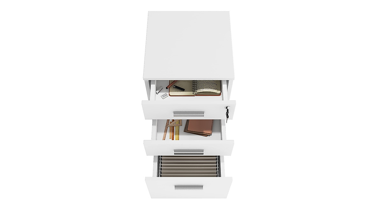 Lazio 26 Inch File Cabinet - Secure & Portable Solution
