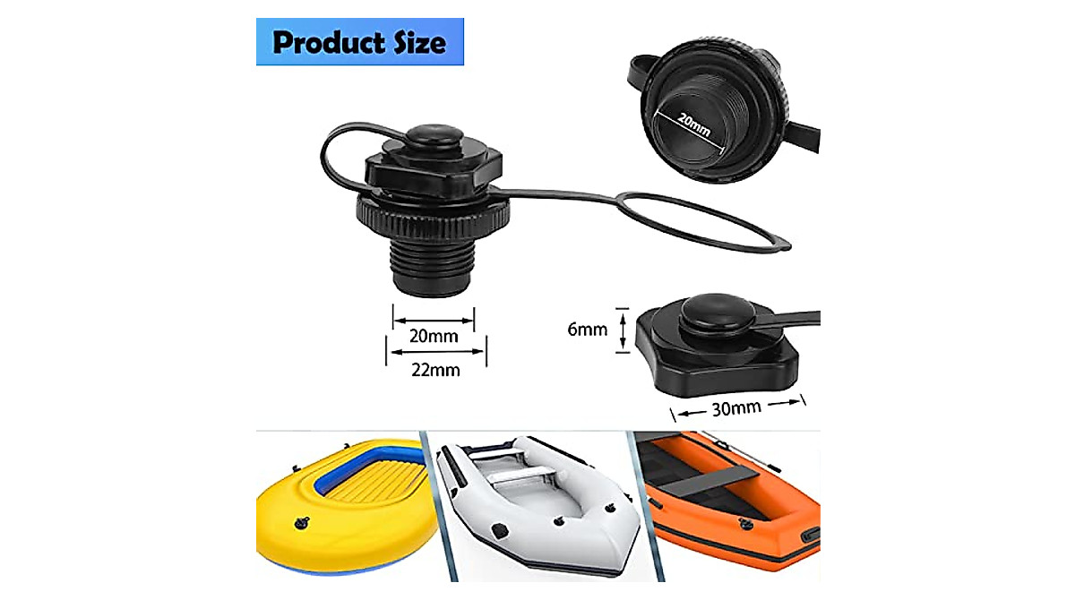 High-Quality Inflatable Boat Air Valve - 2PCS Replacement