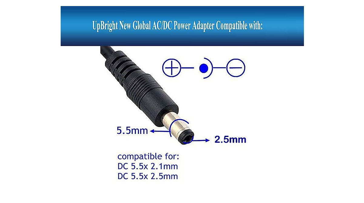UpBright 9V AC/DC Adapter for Animated Props