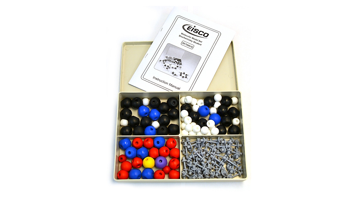 Eisco Labs Molecular Model Set for Biochemistry | 135 Durable Pieces