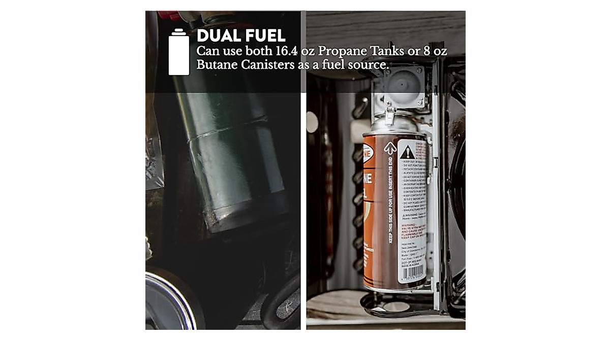 Gas One Dual Fuel Portable Stove - 15,000 BTU Camping & Emergency Use