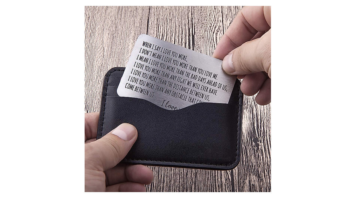 Personalized Wallet Insert Gifts for Him & Her