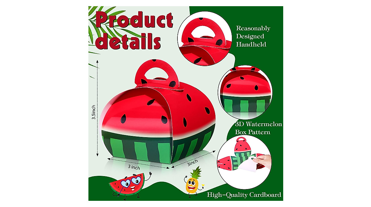 Watermelon Treat Boxes - Perfect for Summer Party Favors