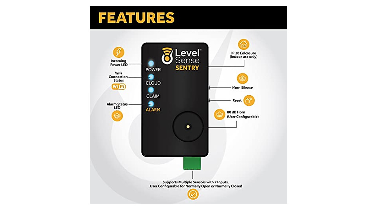 WiFi Sump Pump Alarm - Level Sense Sentry