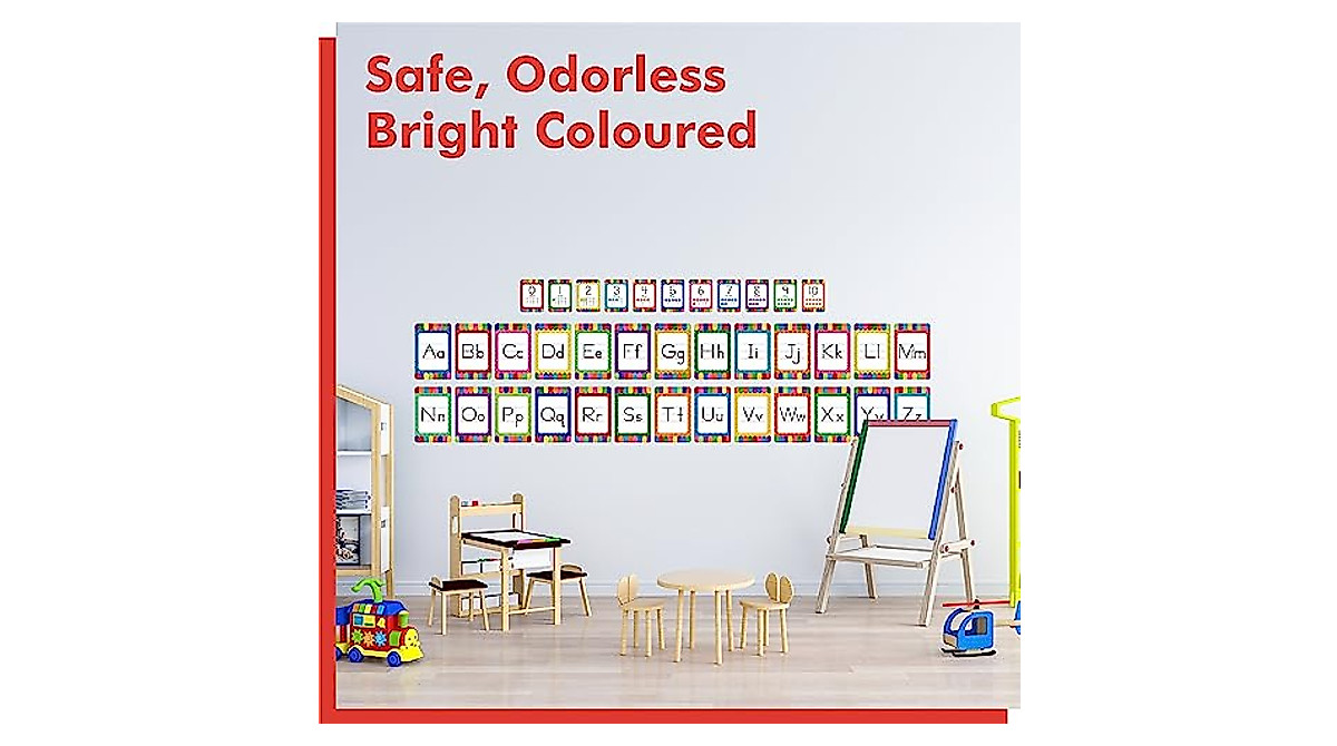 Alphabet Bulletin Board Set - 37 PCS Education Wall Decorations