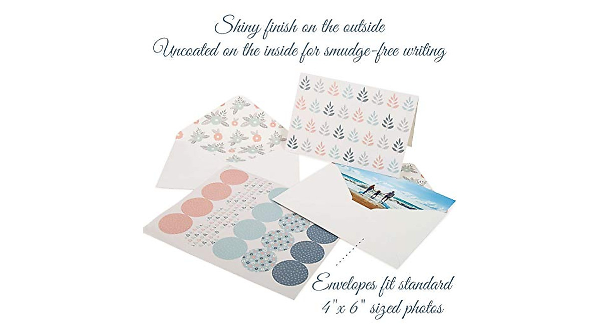 Bulk 40 Blank Note Cards with Envelopes & Stickers | All Occasions