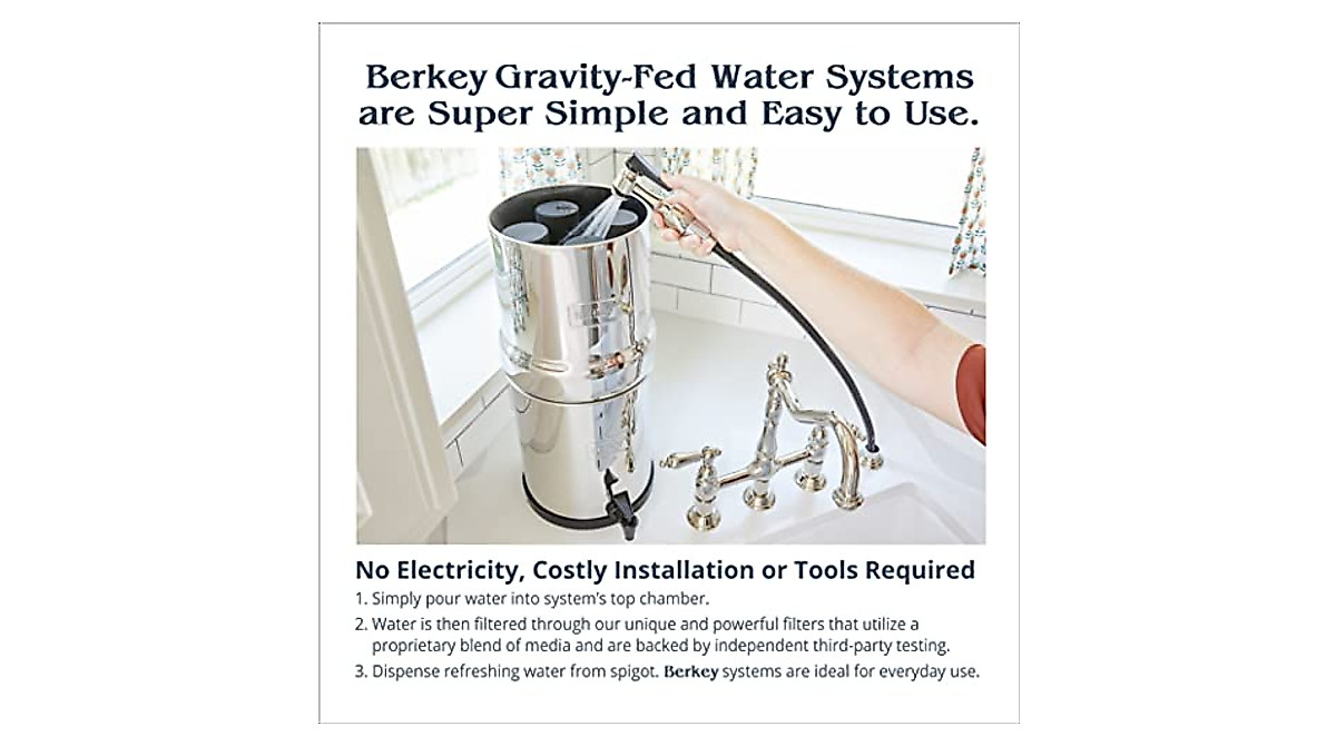 Imperial Berkey Water Filter System - Pure Drinking Water