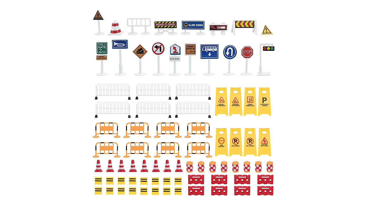 Kids Traffic Signs Playset - Fun & Educational Toys