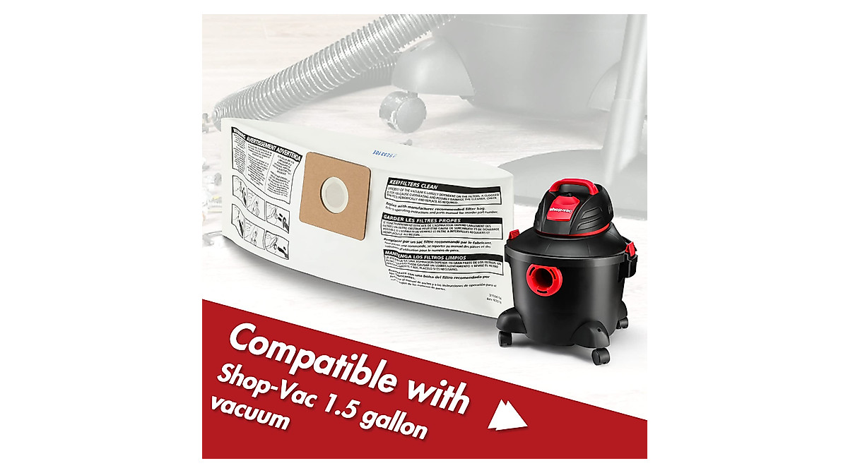 Shop-Vac 1.5 Gallon Wet/Dry Vacuum - Powerful &amp; Portable